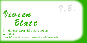 vivien blatt business card